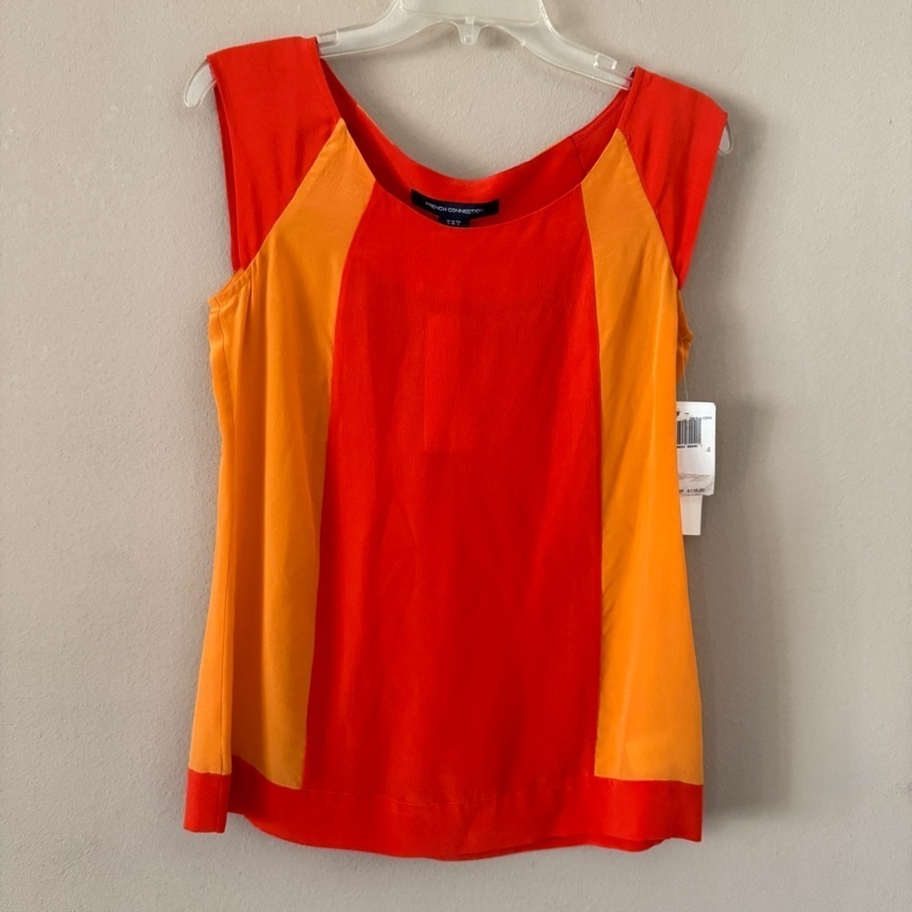 New 100% Silk French Connection top size 4